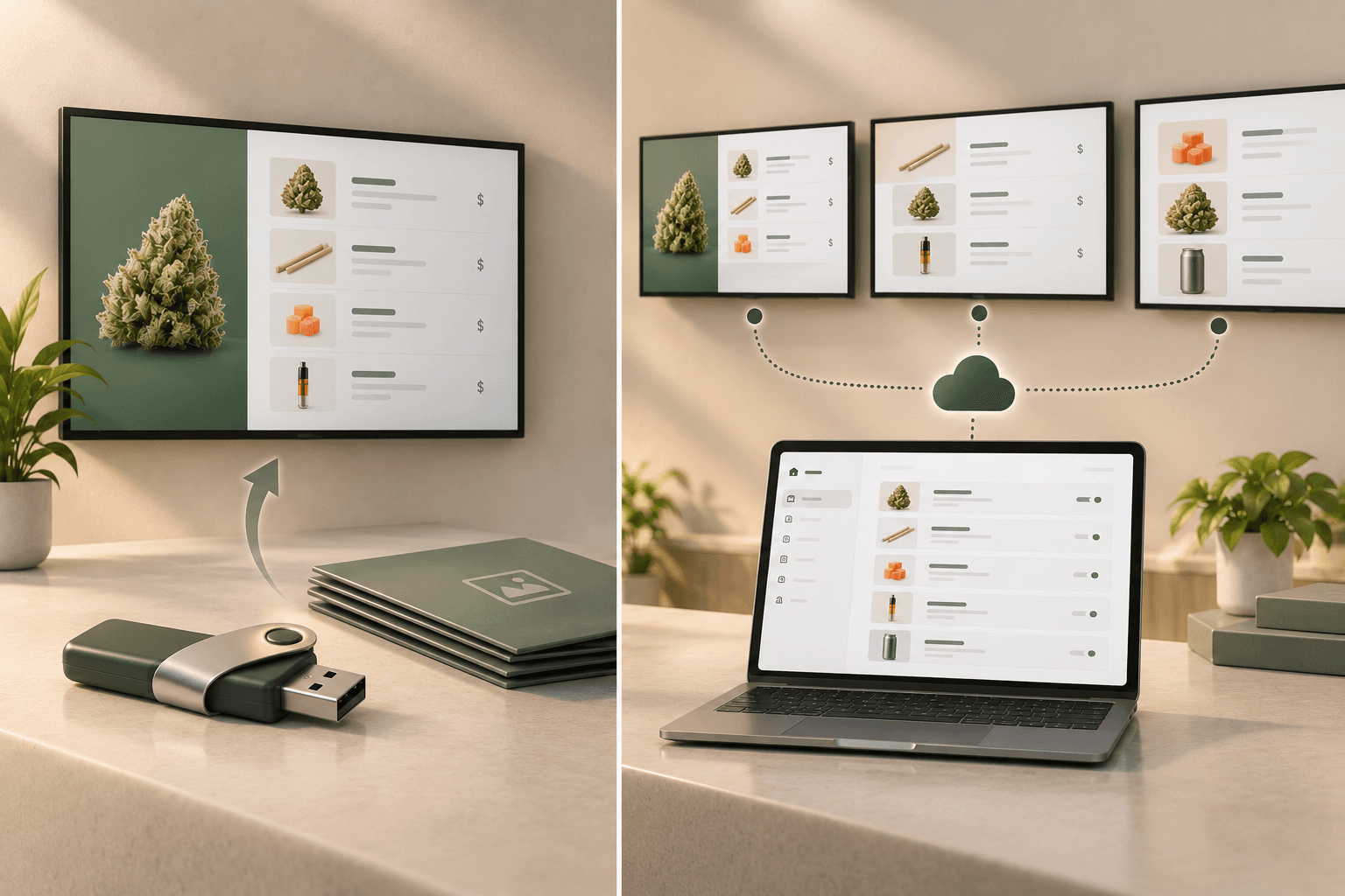 USB Drives vs. Cloud-Managed Digital Menu Boards for Dispensaries